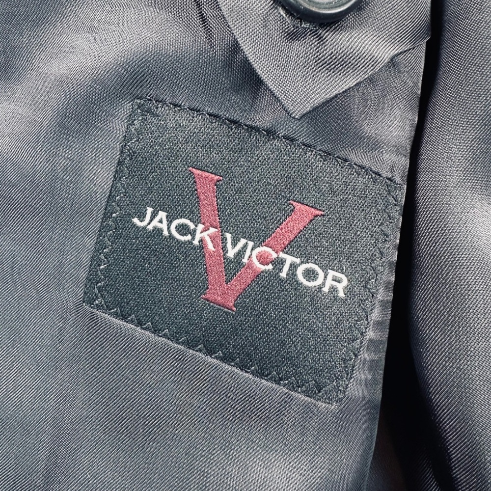 Jack Victor 42S Black Valentino CT 100% Wool Blazer Jacket Sport Coat Preppy - Picture 6 of 14